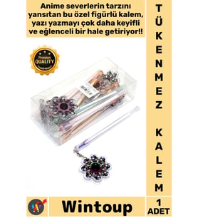 #Kalem Şık Tasarım Akıcı Mürekkep Okul Ofis Hediye Koleksiyonluk Sağlam Anime Figür Tükenmez Kalem