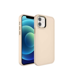 Apple iPhone 11 Uyumlu Kılıf Metal Çerçeve ve Buton Tasarımlı Sert Zore Botox Kapak (Lila)