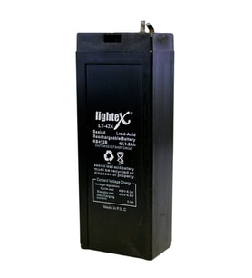 Lightex LT-42 4V 1.2AH Bakımsız Işıldak Aküsü (Siyah)