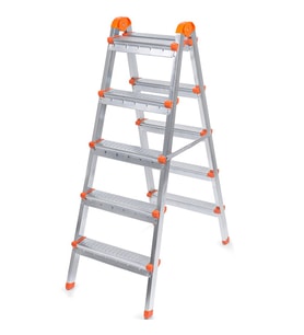 ÇİFT ÇIKIŞLI METAL MERDİVEN 5 BASAMAK