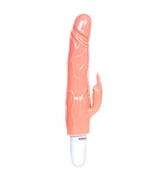 OdinsShop 20 cm Klitoris Uyarıcılı Titreşimli Vibratör Dildo Penis