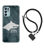 Oppo Reno 6 Kılıf Resimli Boyun Askılı İpli Desenli Silikon Göktürk 2 1411