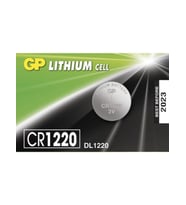 GP LITHIUM CELL CR-1220 DL-1220 PARA PİLİ 3V 5Lİ KART (5343)
