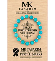 GERÇEK TURKUAZ BİLEKLİK MK.7000.868- RAHATLIK-DİNGİNLİK-ENERJİ- STRES BİLEKLİĞİ- RENKLERİ BOYA DEĞİLDİR -KENDİ RENGİDİR