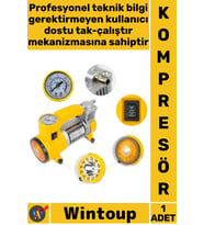 #Kompresör 12V Çakmaklık Girişli Taşınabilir Metal Lastik Şişirme 150 PSI 35 LPM Oto Hava Kompresörü