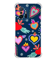 PrintiFy Xiaomi Mi 11T Uyumlu Retro Color 3 Baskılı Şeffaf Köşe Korumalı Antişok Kılıf