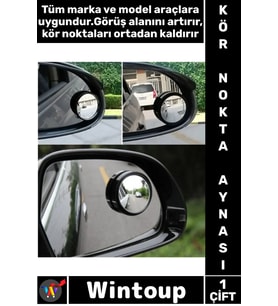 #Ayna Ayarlanabilir Hareketli Geniş Açı Dış Bükey Güvenli Sürüş Araç Dış Aksesuar Kör Nokta Aynası