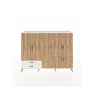 Hyperion Dolap 12 Raflı 2 Çekmeceli 7 Kapaklı 220x44x163 Aytaşı-Çam/Aytaşı