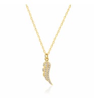 EMILIANO JEWELLERY 925 AYAR ZİRKON TAŞLI KANAT KOLYE
