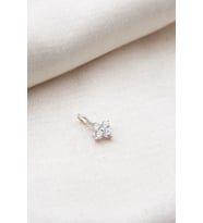 Elika Silver Kadın Minimal Çiçek Model 925 Ayar Gümüş Kolye Ucu