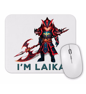 Laika Fire Dragon Knight  Summoners Mouse Pad