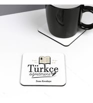 Kişiye Özel Türkçe Öğretmenlerine Özel Bardak Altlığı