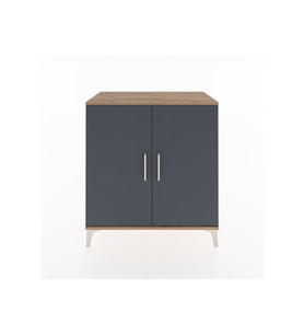Hyperion Şifonyer 2 Kapaklı 88x44x96 Çam-Antrasit