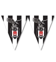 Beşiktaş Üçgen Bayrak Seti (3.6m)