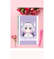 Kanna Kamui Anime Defter 1 Adet Özel Tasarım A4 Boyutu Telli Kareli Defter 21*29 Cm