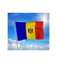 Moldova Bayrağı Premium Raşel Kumaş 100x150 cm