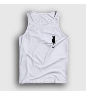 Presmono Unisex Beyaz Cat On The Wall Kedi Atlet 287888tt (Beyaz)