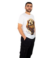 Guntack Animals Köpek Desenli Outdoor Tişört (Beyaz)