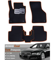 AUDİ A8 (2009-2017) Uyumlu EVA Paspas Tam Set–Araca Özel,Su Geçirmez,Hızlı ve Kolay Montaj