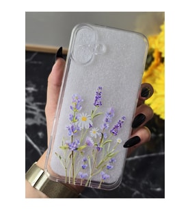 Iphone 16 PLUS Uyumlu Baskılı Şeffaf Telefon Kılıfı