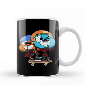 Gumball And Darwin Gumball Darwin Skate Kupa Bardak Porselen