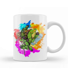 Ninja Turtle Power Kupa Bardak Porselen
