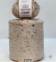 Vavio Fantazi İri Pullu El Örgü ipi 50gr - Vizon