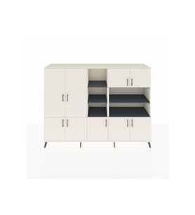 Hyperion Dolap 14 Raflı 9 Kapaklı 220x44x163 Aytaşı-Aytaşı/Antrasit