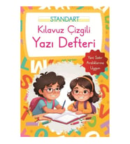 Kılavuz Çizgili Yazı Defteri Küçük Boy - Turuncu
