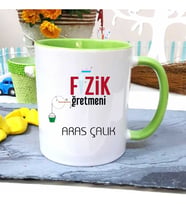 Fizik Öğretmenine Özel Öğretmenler Günü Hediyesi Kişiye Özel Kupa Bardak