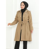 Beylem Beli Lastikli Triko Kap 1193 - Vizon