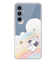 Samsung Galaxy S23 FE Uyumlu Sevimli Köpek Desenli Şeffaf Telefon Kılıfı