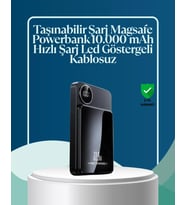 5000mah / 10000mah Kapasiteli Manyetik Usb-c Ve Kablosuz Powerbank