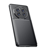 Realme 12 Pro Plus Kılıf Auto Focus Karbon Kapak - Siyah