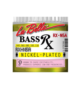 La Bella LB-RX-N5A RX Serisi Bas Gitar Teli - 5 Telli (Profesyonel - Nikel)  Nikel Kaplama, Dengeli Gerilim (Tension), Zengin Alt Tonlar ve Uzun Ömürlü Sinyal Gücü  Ölçüler: .040 - .118 (5 Telli Set)