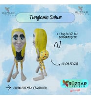 Tunglemin Sahur Tung Tung Sahur Karakteri 12 Cm Figür (Sarı)