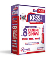 2024 KPSS Ön Lisans GY-GK TG Kurumsal 8Li Dijital Çözümlü Paket Deneme Sınavı An (Beyaz)