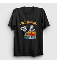 Presmono Unisex Siyah Out Helloween T-Shirt 149370tt