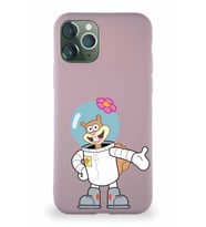 Apple iPhone 11 Pro Soft Premier Kapak Sandy Tasarımlı Silikon Kılıf - Pudra (Şeffaf)