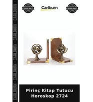 Özel Üretim Dekoratif Ofis Kütüphane Pirinç Kitap Tutucu Horoskop 2724
