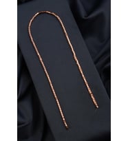 Hematit Doğal Taş Parlak Roz Altıgen Kesim 3x3mm Dizi [AA]