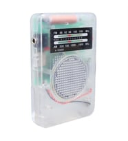 Starnic ST-821 AM-FM Şeffaf Analog Hapishane Radyosu (88-108 FM Frekans Aralığı)