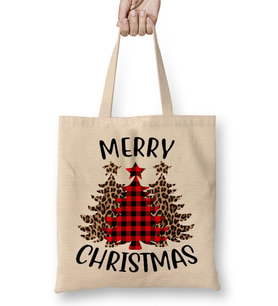 Yılbaşı Yeni Yıl Konseptli Merry Christmas 012 Bez Çanta Uzun Saplı