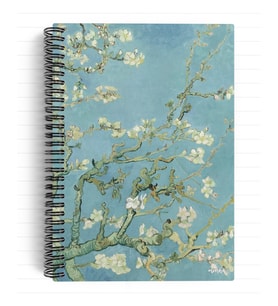Lexroo Vincent Van Gogh/Almond Blossom,1890 Spiralli Defter 21 A5 Çizgili 100 Sayfa Okul