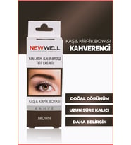 New Well Kaş ve Kirpik Boyası - Kahverengi