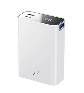 Pw501 20.000 Mah Dijital Göstergeli 2 Adet 45w Type-c Ve 22.5w Usb Çıkışlı Şarj Pd Hızlı Şarj Powerbank - Beyaz