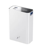 Pw501 20.000 Mah Dijital Göstergeli 2 Adet 45w Type-c Ve 22.5w Usb Çıkışlı Şarj Pd Hızlı Şarj Powerbank - Beyaz