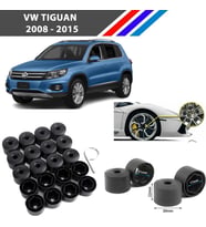 Otozet - VW Tiguan Bijon Civata Kapağı Siyah Renk 20 Adetli Set 17mm 1K06011739B9