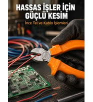 Ergonomik Saplı Hassas Kesim Sunan Dövme Çelik Yan Keski
