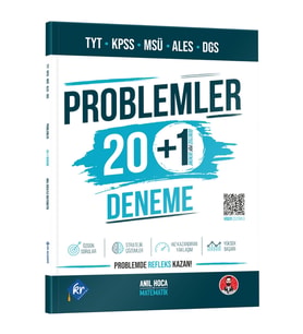 TYT KPSS MSÜ ALES DGS Problemler 20+1 Deneme KR Akademi Yayınları